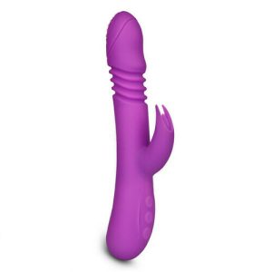 Vibrator – 7 Frequency Rotating Beads Heating Telescopic Rabbit
