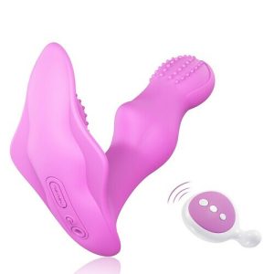 Vibrator – Spot Butterfly Remote Dildo Vibrating Wearable – Silicone G