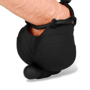 Cock Ring – speeds Vibration Scrotum Cap – Soft Silicone 10