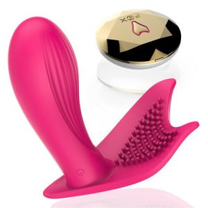 Vibrator – FOX Full With Trenches Remote Control Wearable Dildo s
