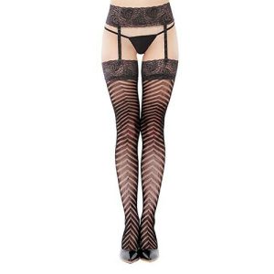 Women Fishnet Stockings With Garter Belt Lace