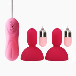 Vibrator – 16 Speeds Remote Nipple Sucker
