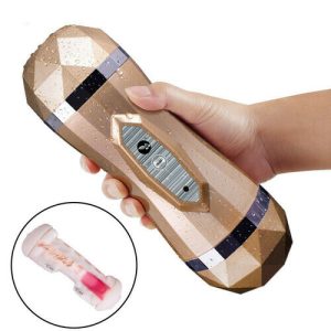 Male Masturbator – Gold 72 Vibration Modes Dual Ended