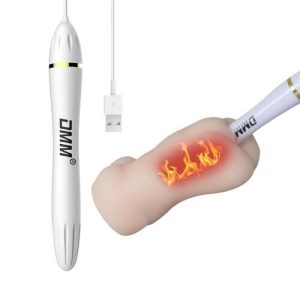 قضيب تسخين مزود بثرموستات USB لألعاب جنسية تعمل بالتسخين حتى 45 درجة مئوية، قضيب تسخين للمهبل