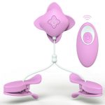 10 Modes Nipple Clip Vibrating Breast Clamps Electric Nipple Stimulator