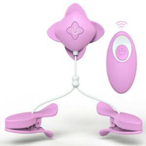 10 Modes Nipple Clip Vibrating Breast Clamps Electric Nipple Stimulator