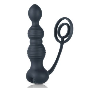 2 IN 1 10 Vibration Texture Bead Anus Massager