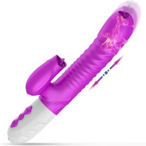 Vibrator – 2 Tongues Thrusting Heating Vibrations G-Spot