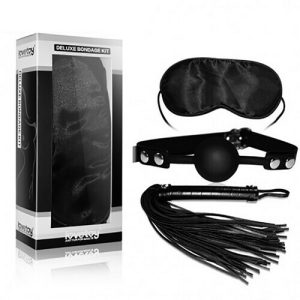Lovetoy 3 PCS Ball Gags Whips Blindfolds Bondage Toys Sex Bondage Kit BDSM