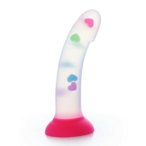 Dildo – Transparency Luminous Heart Suction