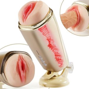 Masturbator – Razor Vibrating Cup With Realistic Textured Moaning Pocket