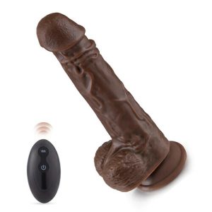 Dildo – BBC LOVER Realistic 8 Thrusting Vibrating Heating Black with