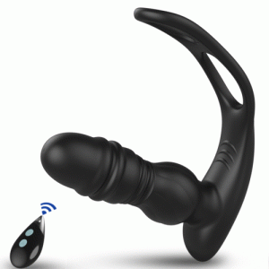 Cock Ring - Bestvibe 7 Thrusting 7 Vibrating Dual Male Prostate Massager