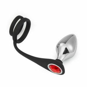 Cock Ring – 3PCS Anal Plug with – Silver Bullet