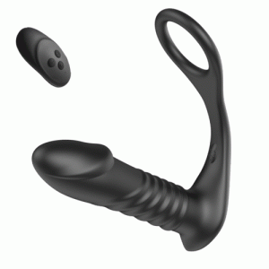 Vibrator – 10 Thrilling Vibration 3 Thrusting Silicone Remote Control Cock