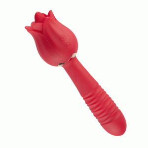 Vibrator – Rose Low Noise 5 Thrusting & Vibrating 7 Tongue Licking