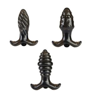 Dildo - noir Jouets sexuels anaux manuels - Bestvibe 3 Pieces Gray