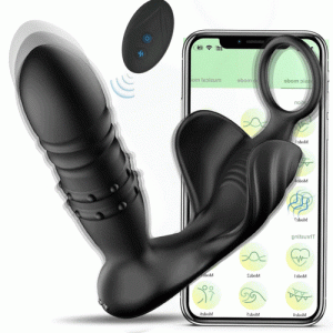Vibrator – Beads 9 Thrusting Remote Control Anal With Cock Ring – AnalEcstasy