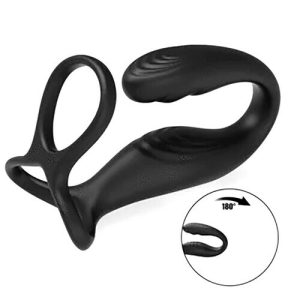 Cock Ring – ARLAN Wearable Prostate Massager 10 Quiet Vibrations Dual
