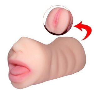 Male Masturbator – Bestvibe Dual Holes Oral Sex Pussy Two Cock Rings s