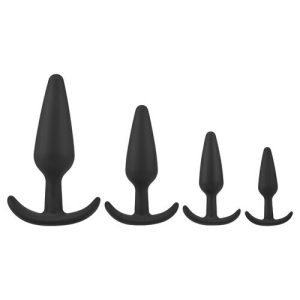 Bestvibe Anal Training Silicone Conical Anal Plugs Set (4 Pieces)