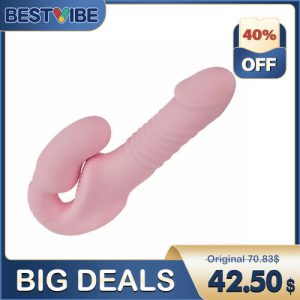 Vibrator – Bestvibe 3 Thrusting 10 Vibrating Dildo with Remote Control