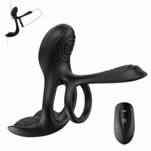 Cock Ring – Bestvibe 10 Vibrations & Sleeve 2 IN 1 for Couple