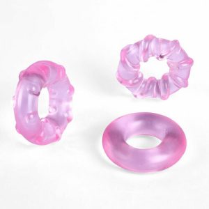 Cock Ring – 3-Piece Set s High-Elasticity Tpe Rings For Male Pleasure