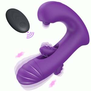 Vibrator – spot with 10 Vibration & Flapping – Violet Wearable G