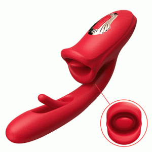 Mouth Shaped Biting G Spot Soother with Vibration & Flapping – Bisou