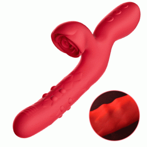 Vibrator – Juliet 7 Thrusting Wiggling Rose Clit Stimulator G-spot
