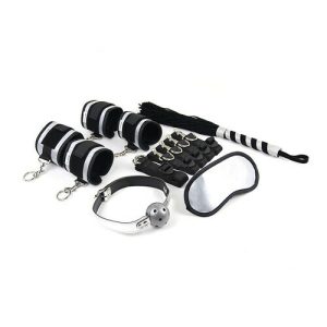 USA Warehouse 6 Pieces Adult Bdsm Bondage Kit Set Leather Bondage Sex Toy