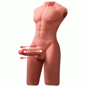 Dildo – Jackson 17.63LB 6.69Inch Electric PulseThrusting Vibrating Tan