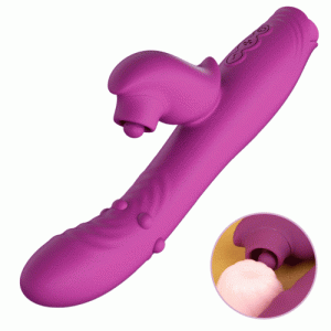 Vibrator – 4 In 1 Tapping Wiggling G-spot With Rolling Beads – Liliana