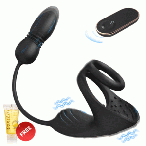【Free Lube 200ML】Egbert 9 Thrusting & Vibrating Prostate Massager with