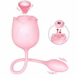 Vibrator – Rose G-Spot Vibrating & Clit Nipple Sucking Or Tapping For Couple