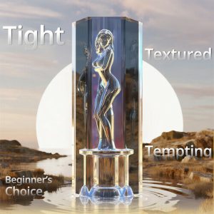 Male Masturbator – Crystal Muse Transparent with Closed-End Design for