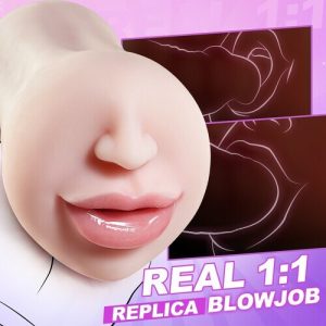 Masturbator – Licking Vibrating Sex Toys for Men , Deep Throat Mouth Sex