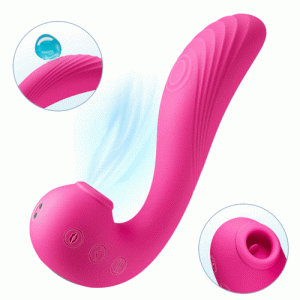 Vibrator – TRIPLE AROUSAL Clitoral Sucking Tongue Licking Flapping G-spot