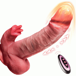 Dildo – 【TonguePlay 2.0】Double Tongue 9.45 Inch Licking Vibrating Licking