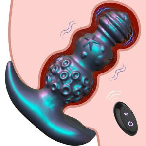 9-Frequency Vibration With Marine Elements Silicone Anal Toy – Starfish