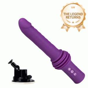 Dildo – Inch Extra-Long 145° Adjustable Base with Heated Vibrating