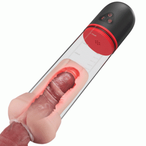 S-HANDE 9 Vibrating 9 Sucking Pussy-Shaped Sleeve Male Enlargement Pump