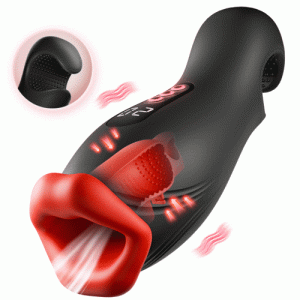 Male Masturbator – 9 Vibrations 4 Suctions Clamping Suction Oral