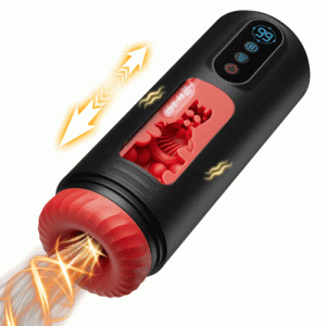 Frequency Telescopic Vibration Sucking Heated Aircraft Male Stroker