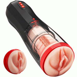 5 in 1 Men Masturbaters 5 Thrusting+Suction 10 Vibration Removable